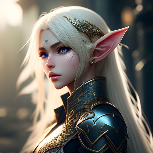 unruly-shrew475: beautiful long-haired blonde elf