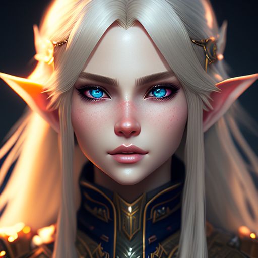 unruly-shrew475: beautiful long-haired blonde elf
