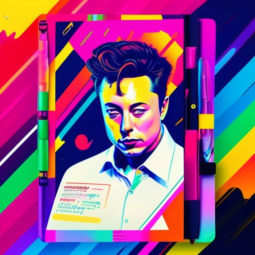 mattgjertsen: Simple flat portrait of Elon Musk