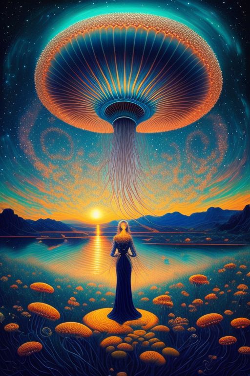MasterxTH Anthropomorphic Jellyfish Bioluminscent Underwater 