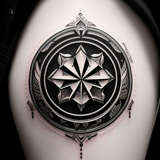 idle-panther194: A tattoo representing the symbol of dentistry.