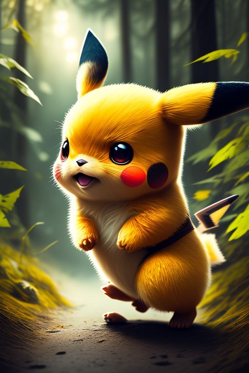 realistic pikachu