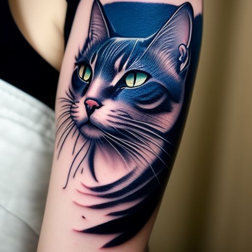 cat eyes tattoo