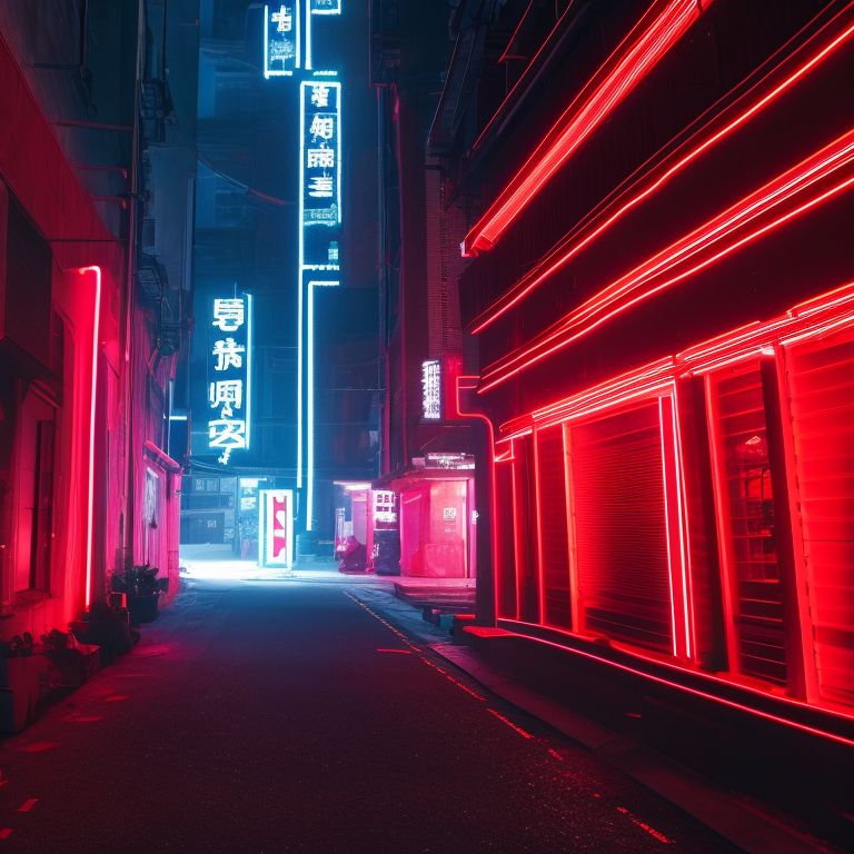 preciousbee423 a flat lay red neon light 169 rectangle on wall of a