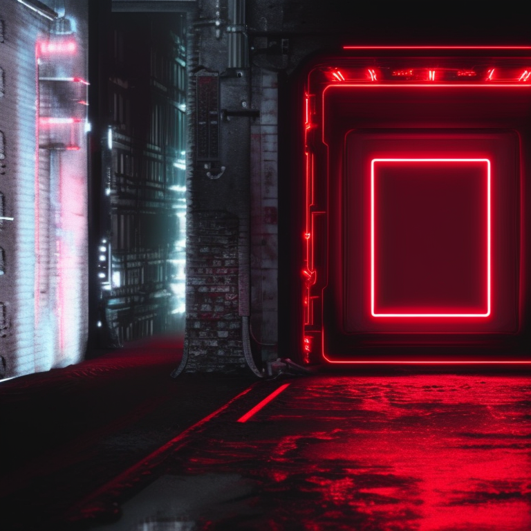 preciousbee423 a flat lay red neon light 169 picture frame with a