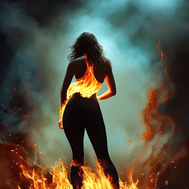 spiffy-hawk350: full body woman on fire
