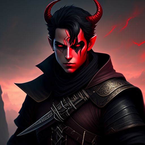 tiefling male rogue