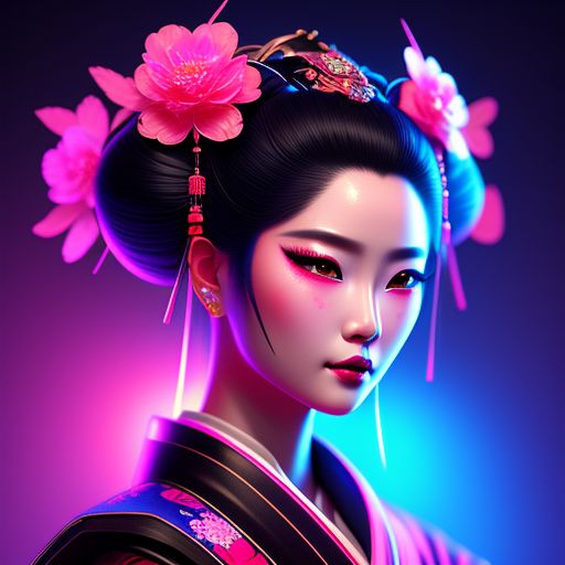 Max_Turbo: edo period geisha fashion, Sakura the drink appetizer