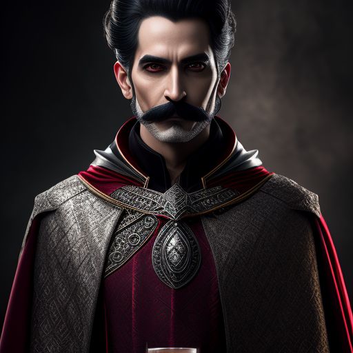 fake-shrew67: handsome mysterious vampire with mustache red eyes and ...