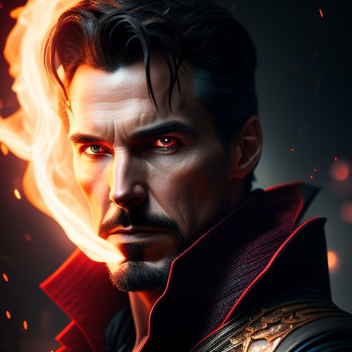 fake-shrew67: doctor strange, handsome mysterious vampire, red eyes, a ...