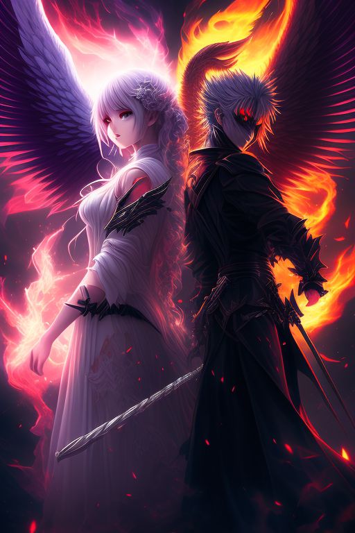 anime angel vs demon