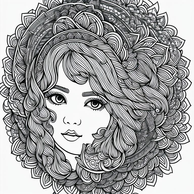 Cute Girls Vol.1 Coloring Pages - Crella