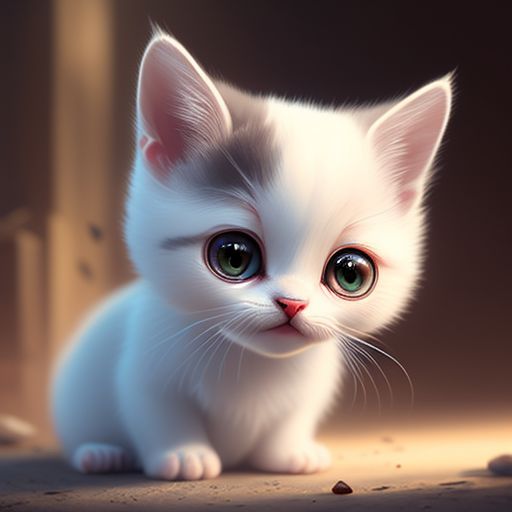 cute cat with big eyes