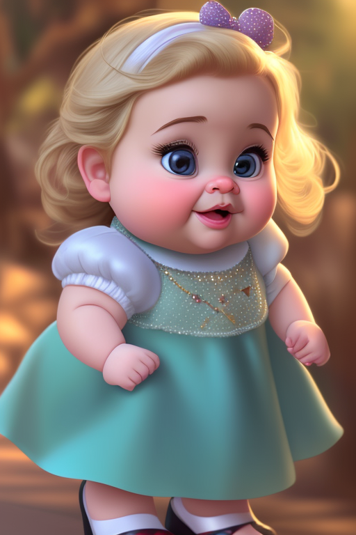 baby girl cartoon cute