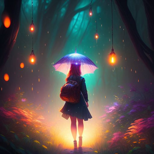 Yhammie: lonely girl under the rain