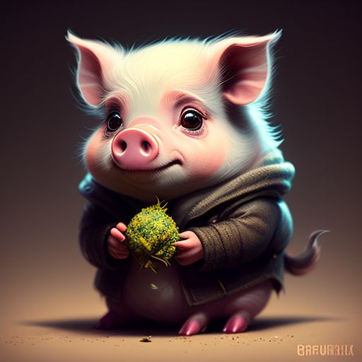 mealy-wolf657: Pig smoking weed