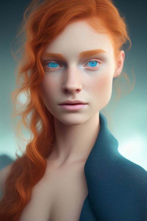 wearymarten327 a beautiful young girl with ginger hair and blue eyes