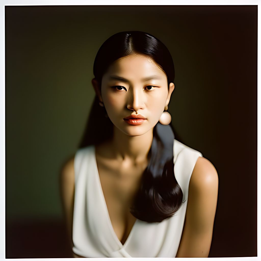 KilburnSpider Close portrait, rain on face, An empty room, white tiles