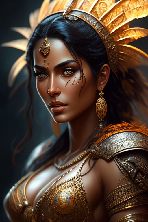  Icarus17: Athena Goddess of Wisdom, amber glowing lighting, fantasy ...