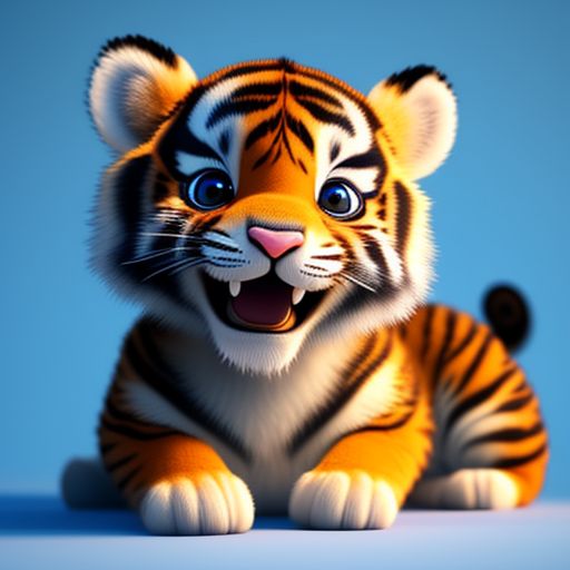 Smiling Baby Tiger