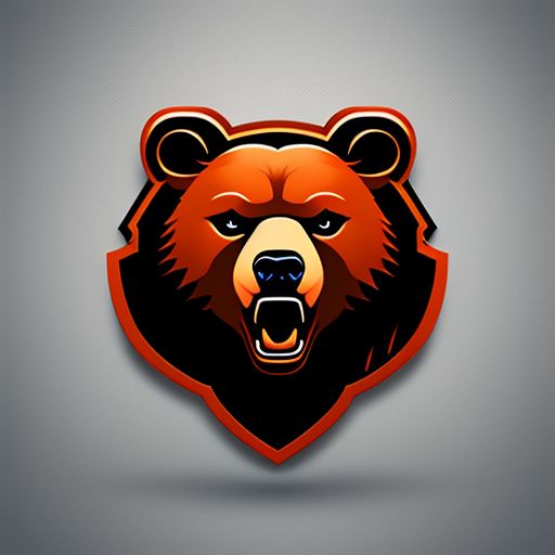 Grizzly Bear Football Logo