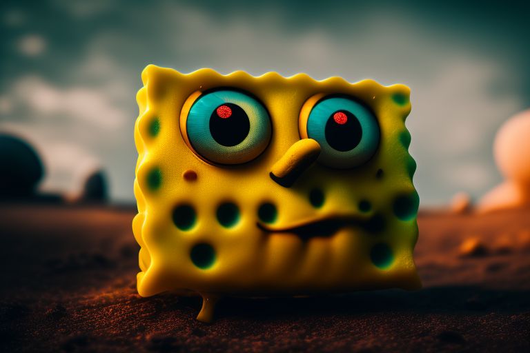 scary pictures of spongebob