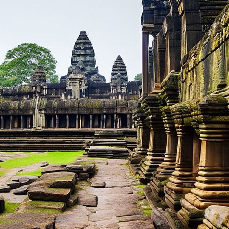 anxious-gaur931: streets of Angkor city, year 1500