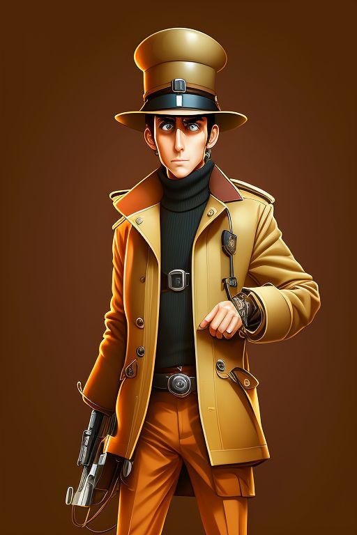 PolyCrumbs: Gritty realistic studio photography of inspector gadget from  the cartoon inspector gadget