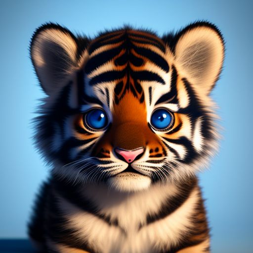 baby blue tiger