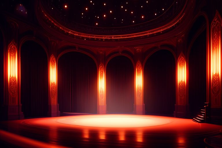 hard-lion171: create dance stage empty in a classy theater