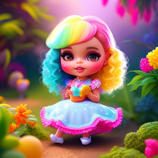 xCuppy_cakes13x: bratz baby doll rainbow icecream dessert