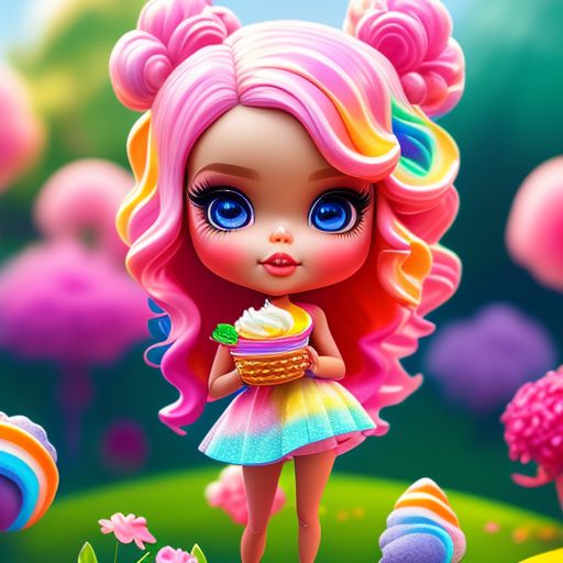 xCuppy_cakes13x: bratz baby doll flower rainbow icecream candy land