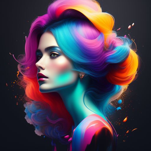 another-lark110: Colorful beautiful woman: a woman 18-years old, messy ...