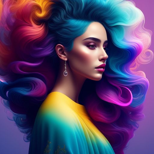 another-lark110: Colorful beautiful woman: a woman 18-years old, messy ...