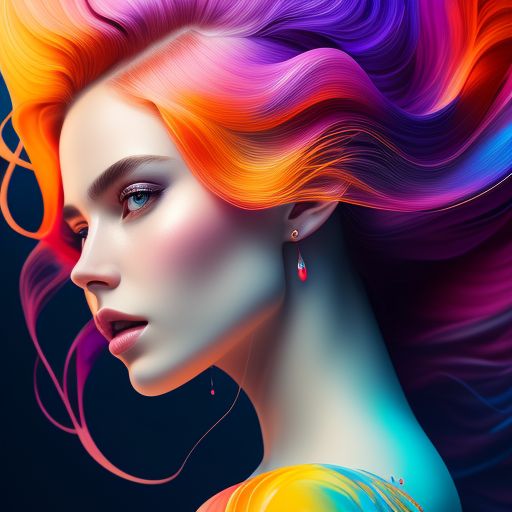 another-lark110: Colorful beautiful woman: a woman 18-years old, messy ...