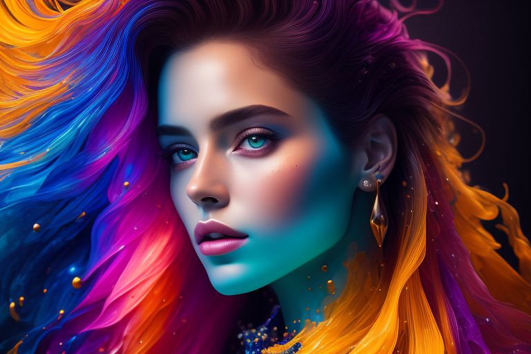 another-lark110: Colorful beautiful woman: a woman 18-years old, messy ...