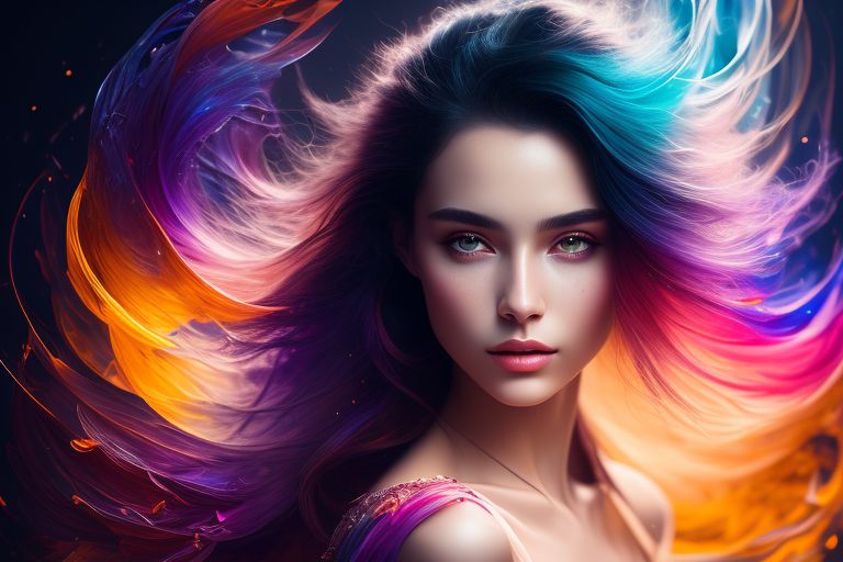another-lark110: Colorful beautiful woman: a woman 18-years old, messy ...