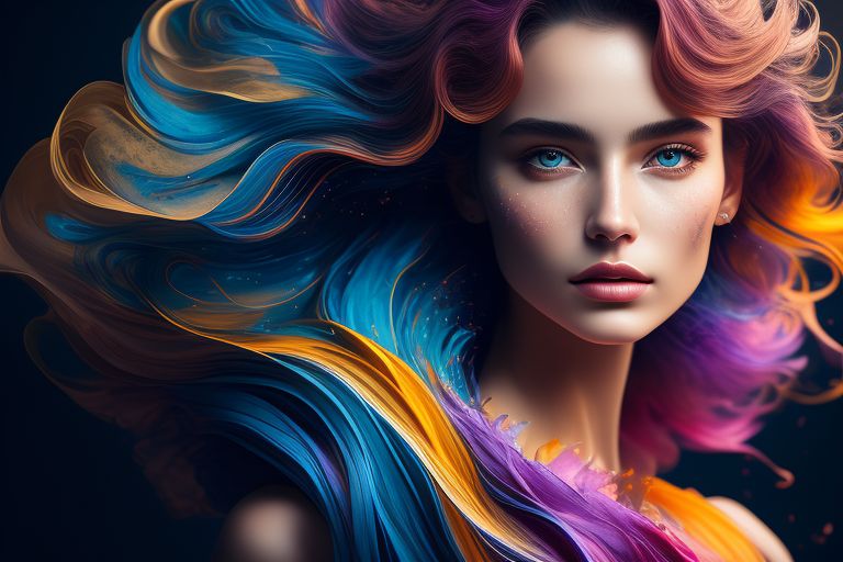 another-lark110: Colorful beautiful woman: a woman 18-years old, messy ...