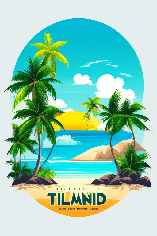 palm tree beach vector