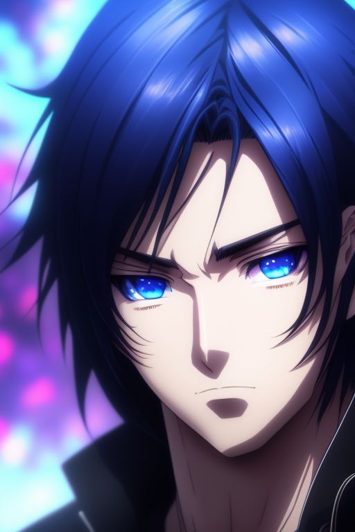 Scaly-bison352: Guy With Black Hair Blue Eyes Anime Blue Lock