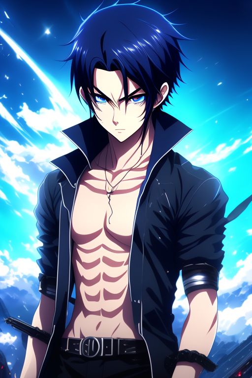 Scaly Bison352 Guy With Black Hair Blue Eyes Anime Blue Lock 1074