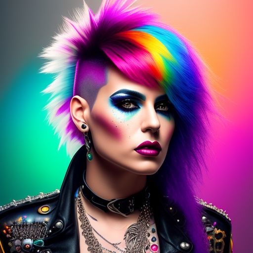 Girl Punk Rocker Hair