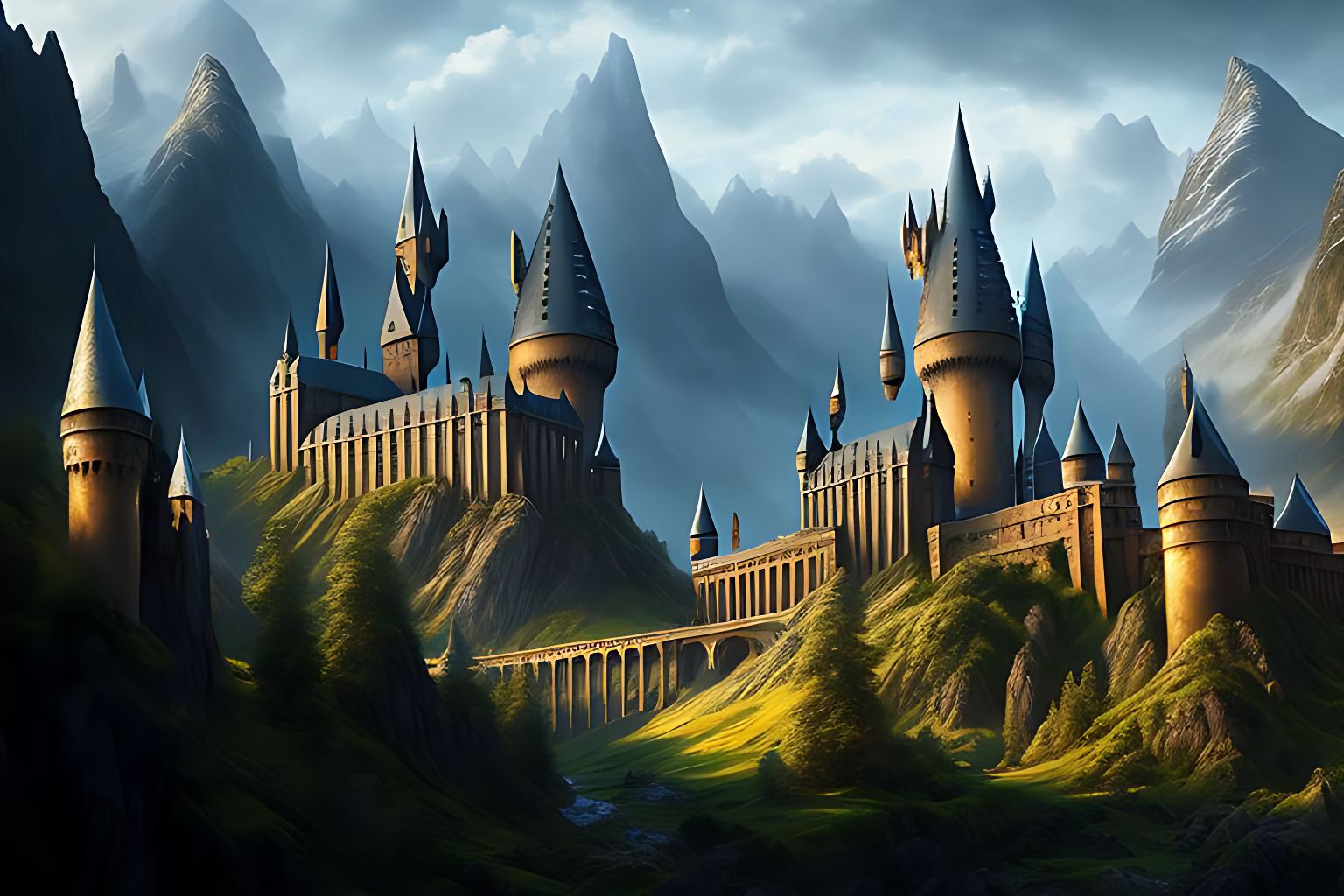 Harry Potter Concept Art Hogwarts