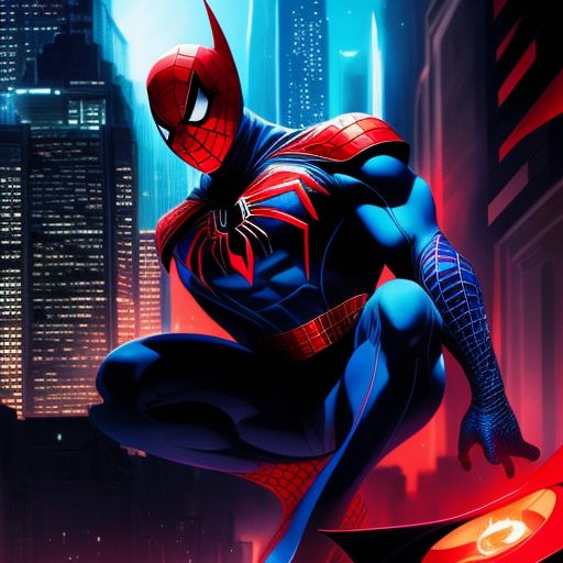 subdued-rat753: Spiderman 2099 Batman fusion