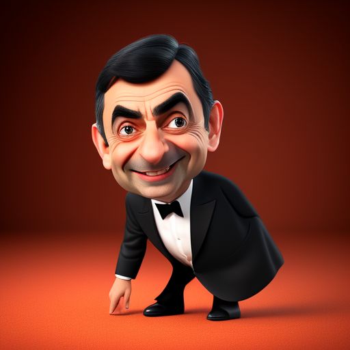 Somber Yak Caricature Of Mr Bean