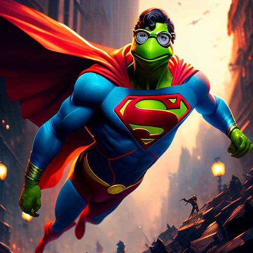 Stupid Finch Kermit The Frog As Superman