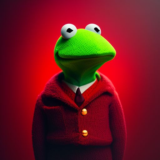 Lavet af skrivestil partiskhed green-corgi536: red kermit the frog