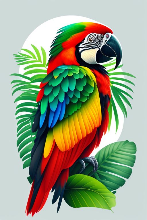 tropical rainforest macaw