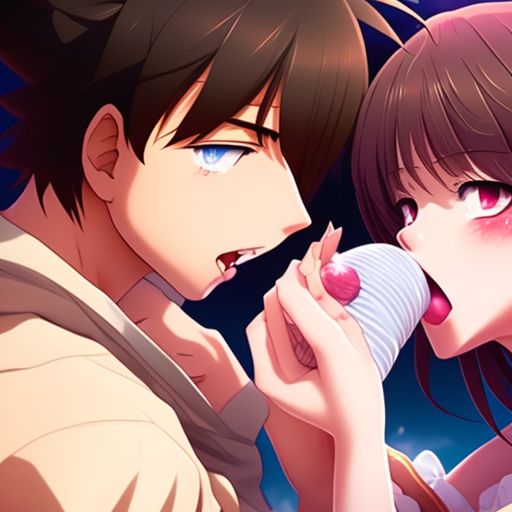 Anime Girl Lick Boy