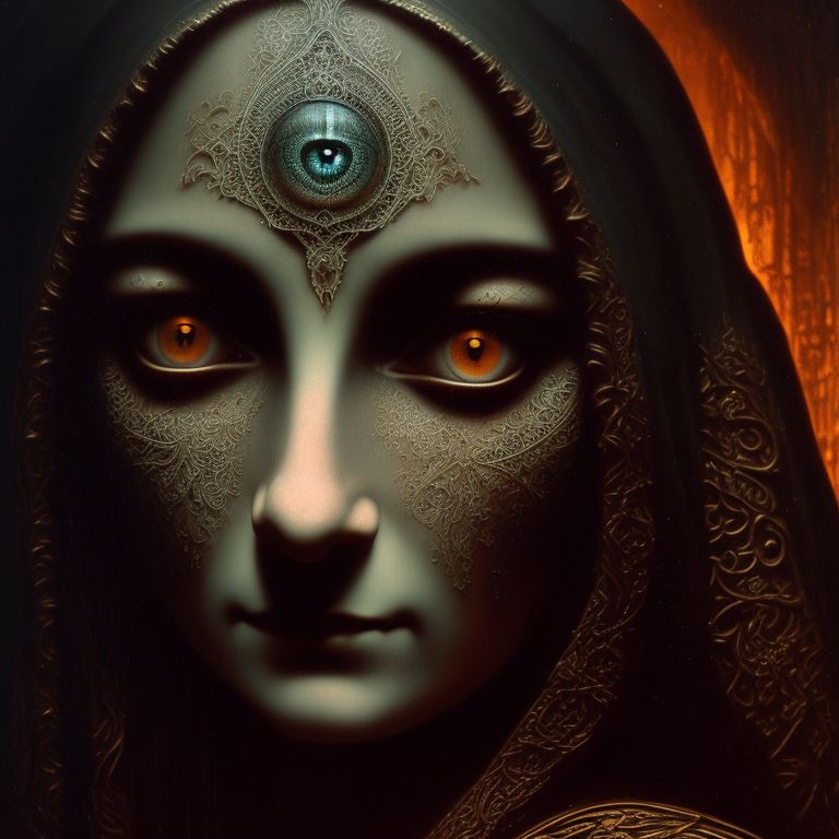 markmo: Gothic Mona Lisa: A Haunting Digital Painting Exploring the ...